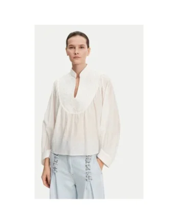 Bluza dama,  304892776, Bumbac organic/Viscoza, Bej, Bej