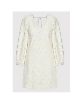 Rochie dama,  300957035, Bumbac organic/Poliamida, Alb, Alb