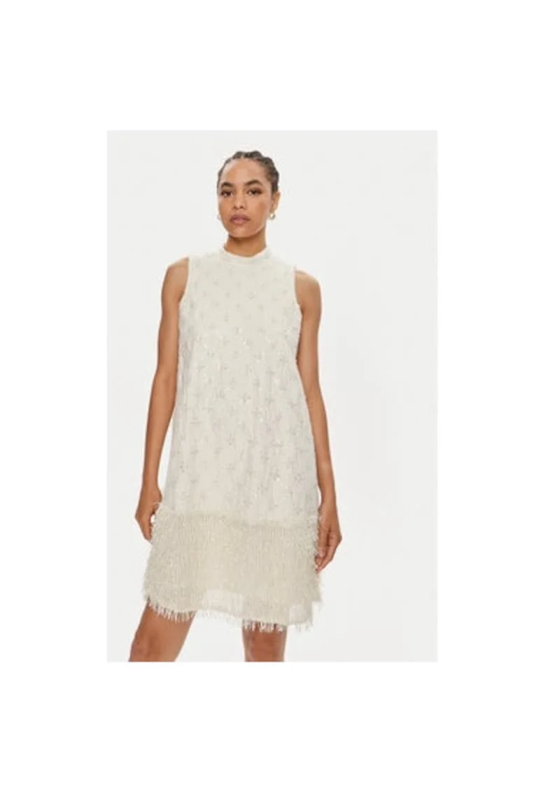 Rochie dama,  303956950, Poliester/Poliamida, Bej, Bej