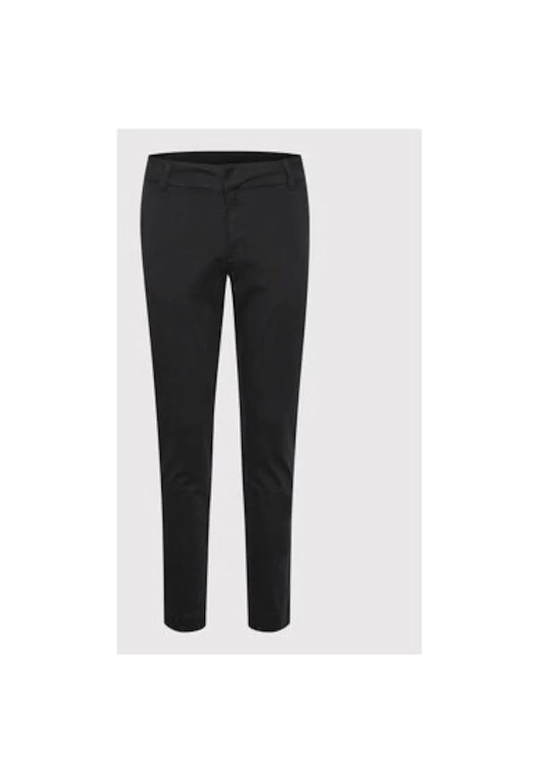 Pantaloni dama,  300697504, Bumbac, Negru, Negru