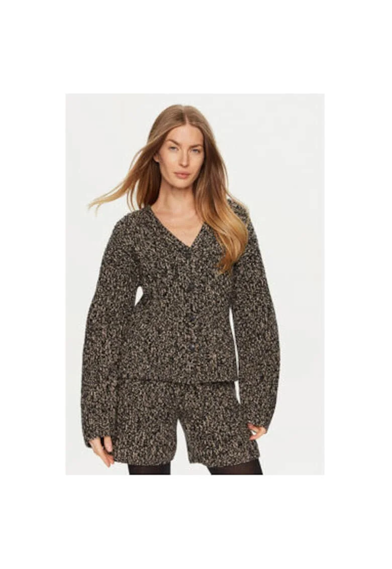 Cardigan dama,  304550355, Lana, Gri, Gri