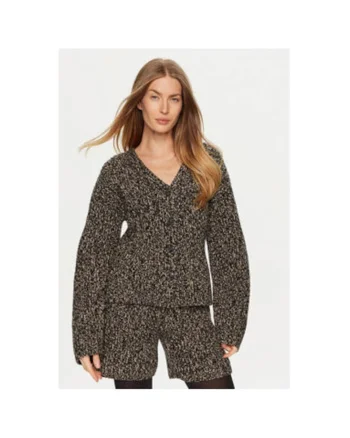 Cardigan dama,  304550355, Lana, Gri, Gri