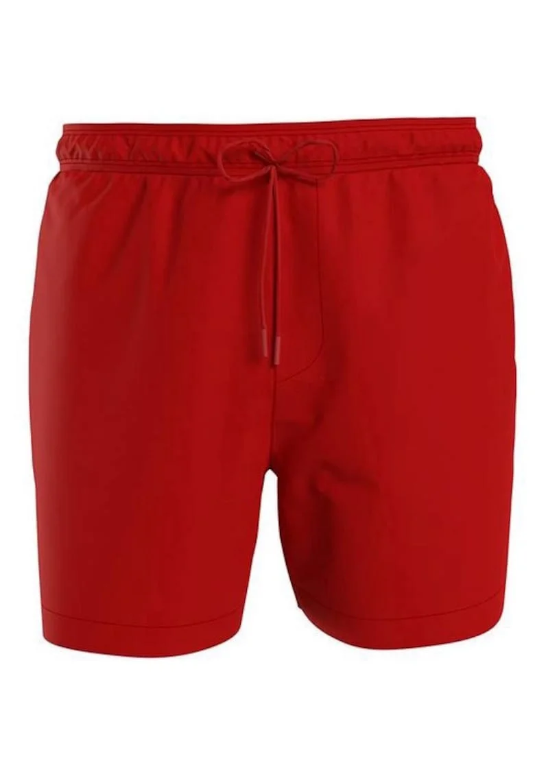 Pantaloni de inot pentru barbati,  Poliester, Rosu, Rosu