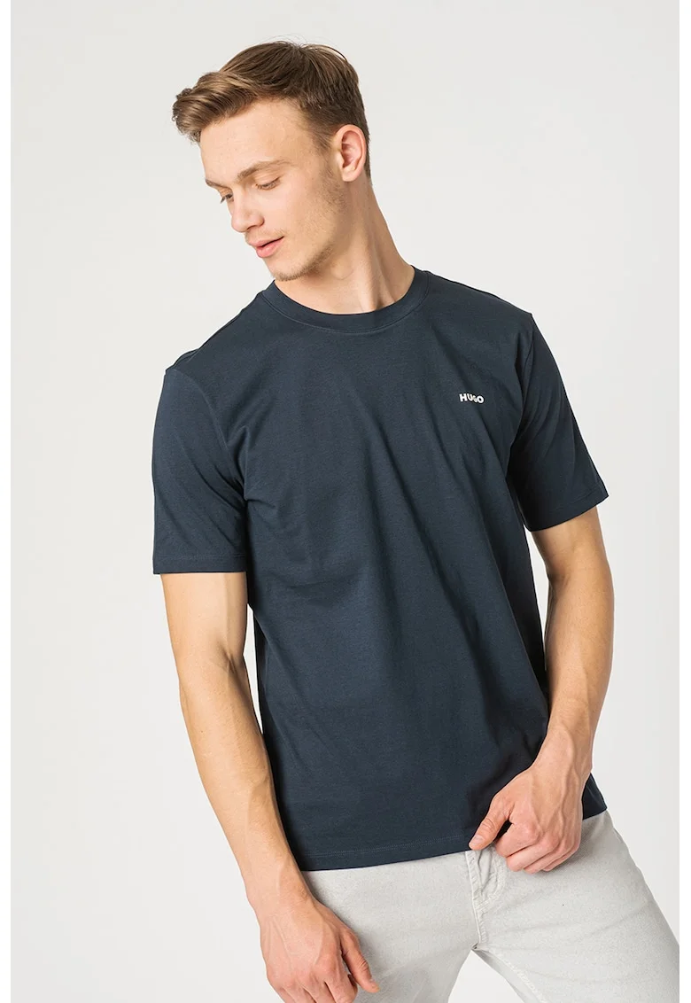 Tricou regular fit din bumbac Dero, Bleumarin