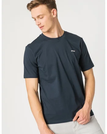 Tricou regular fit din bumbac Dero, Bleumarin