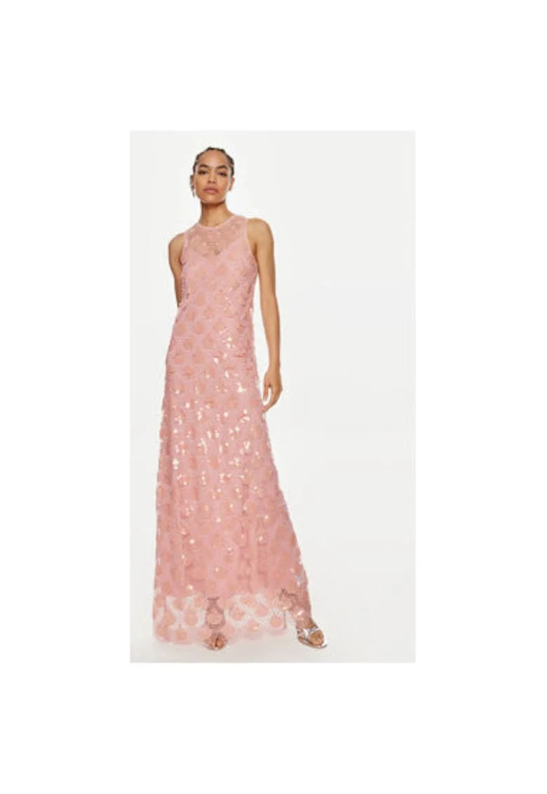 Rochie dama,  304471711, Poliester reciclat, Roz, Roz