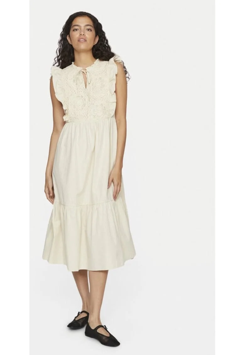 Rochie dama,  Bej, Bumbac