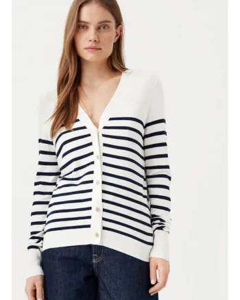 Cardigan dama,  304903168, Viscoza, Alb, Alb