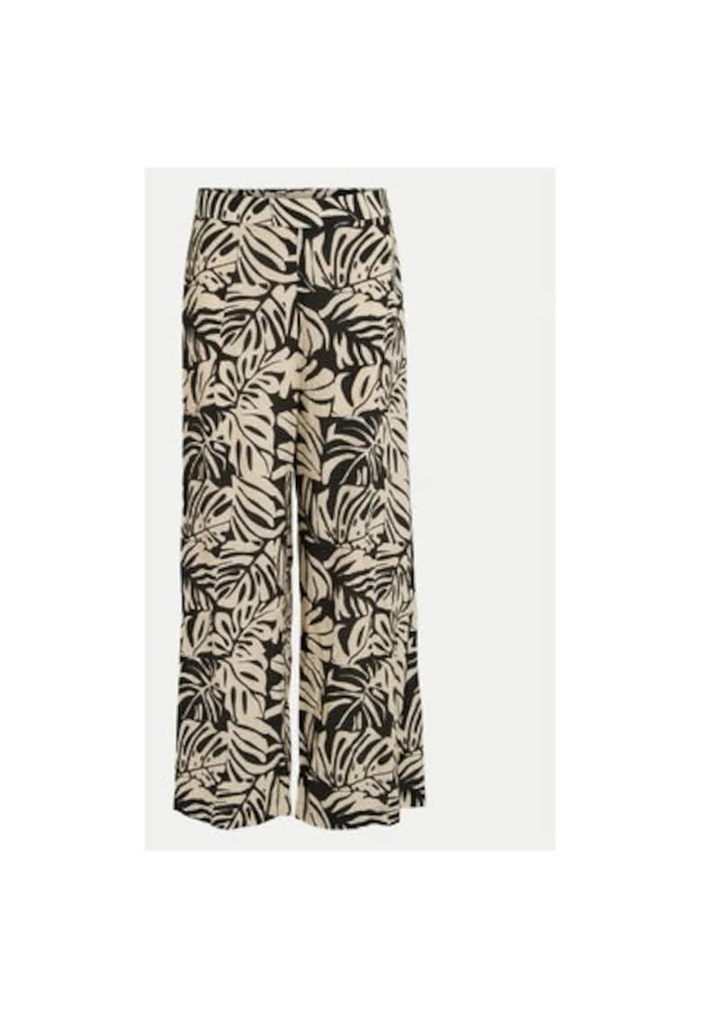 Pantaloni dama,  304932144, Poliester, Negru, Negru