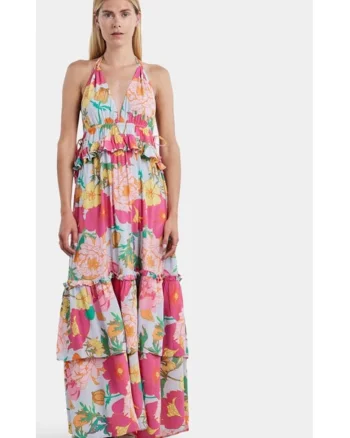 Rochie dama,  304009297, Multicolor, Viscoza, Multicolor