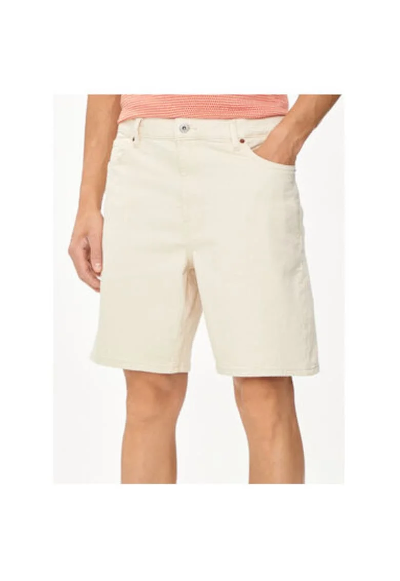 Pantaloni scurti barbati,  303528867, Bumbac, Bej, Bej