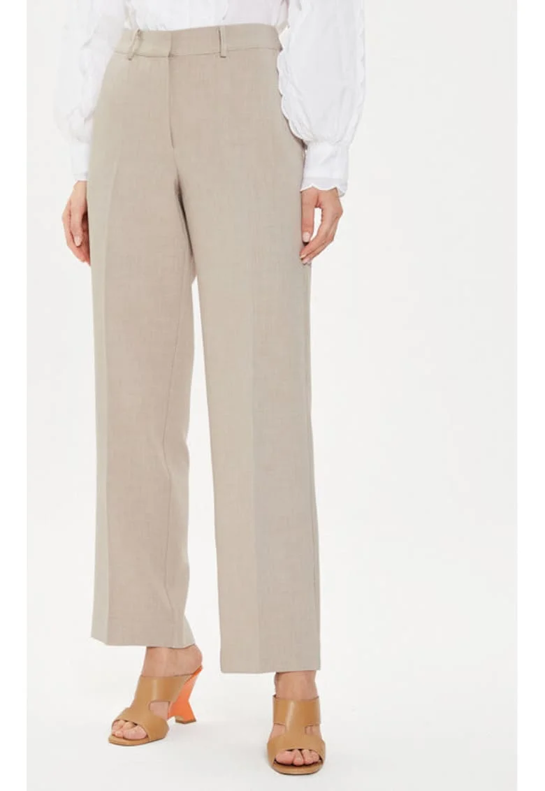 Pantaloni dama,  303641276, Poliester/Viscoza, Gri, Gri