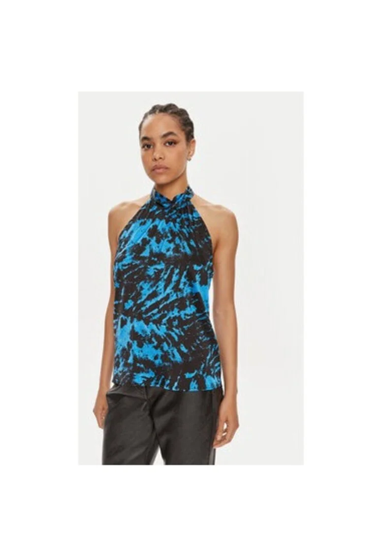 Bluza dama,  304354441, Viscoza, Albastru, Albastru