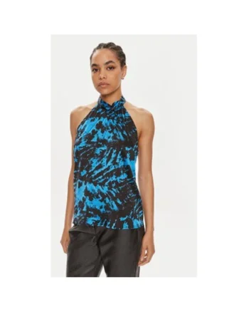 Bluza dama,  304354441, Viscoza, Albastru, Albastru