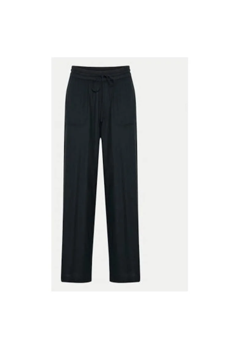 Pantaloni dama,  303582203, Viscoza/In, Negru, Negru