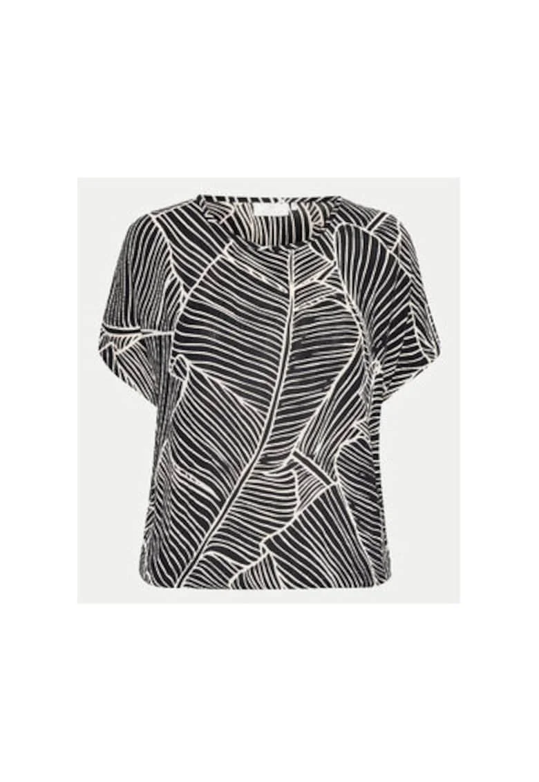 Tricou dama,  303964641, Viscoza, Negru, Negru
