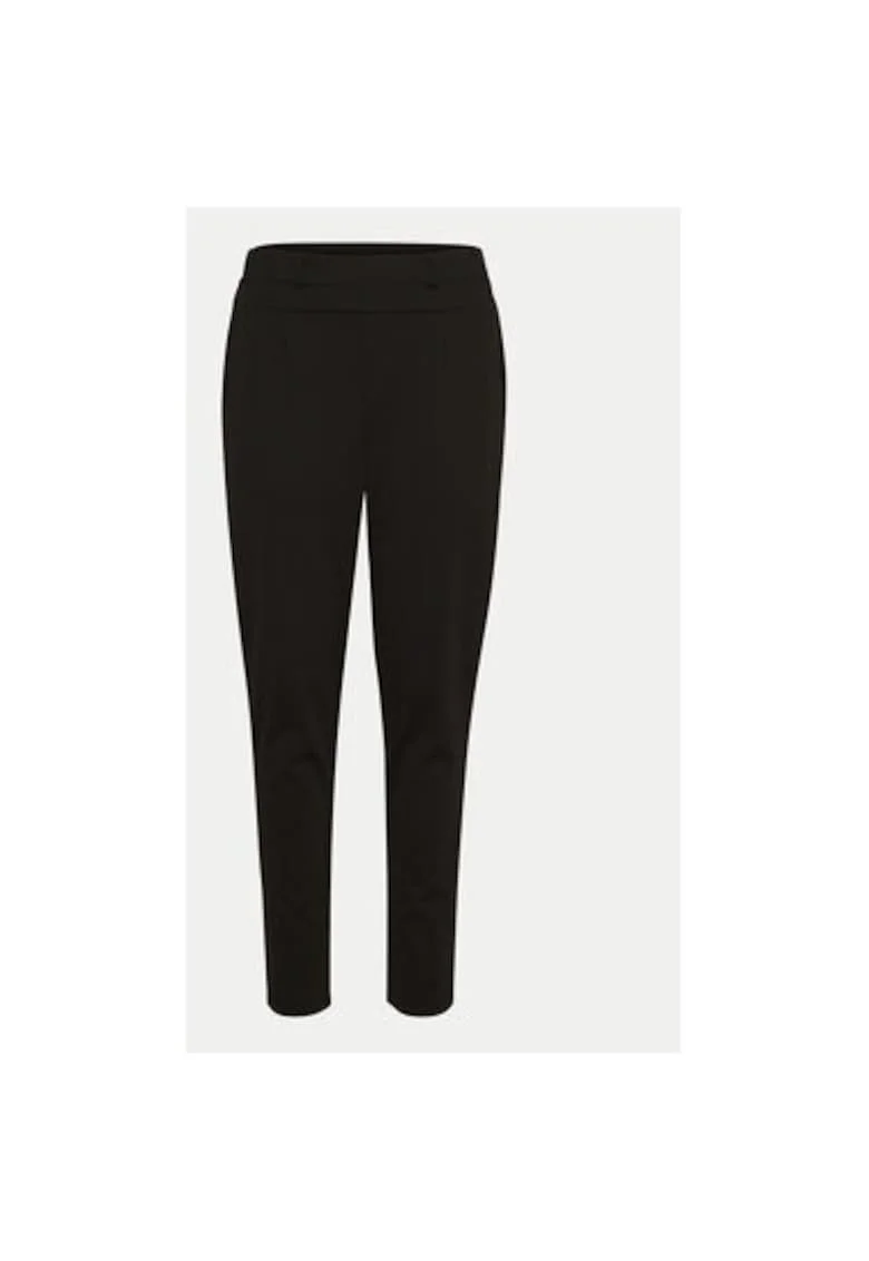 Pantaloni dama,  303964726, Poliester/Viscoza, Negru, Negru