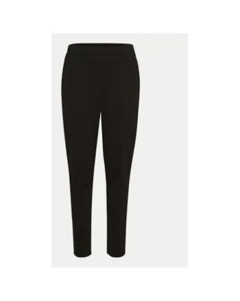 Pantaloni dama,  303964726, Poliester/Viscoza, Negru, Negru