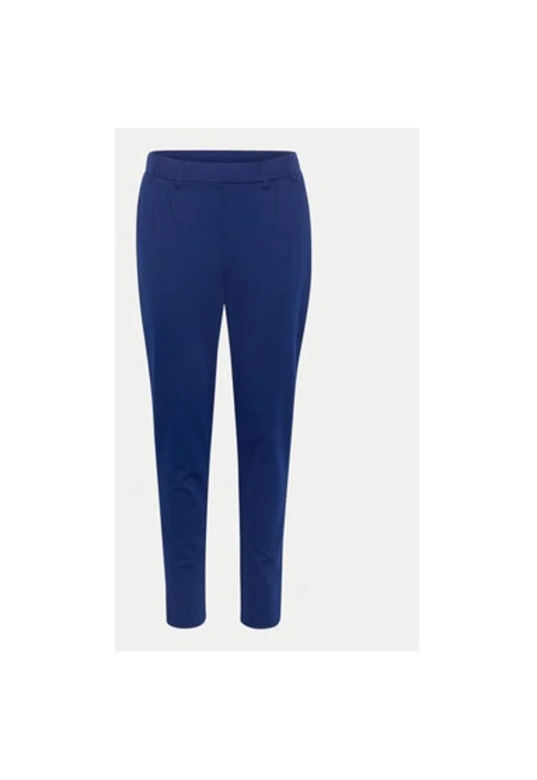 Pantaloni dama,  304751806, Poliester/Viscoza, Albastru, Albastru