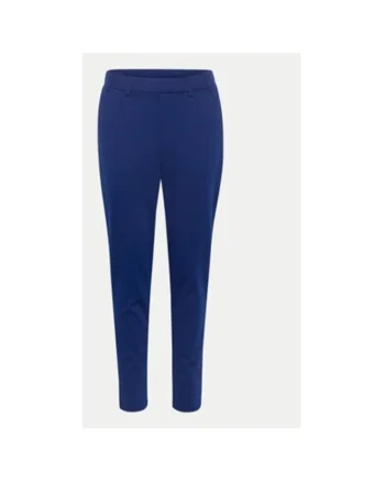 Pantaloni dama,  304751806, Poliester/Viscoza, Albastru, Albastru