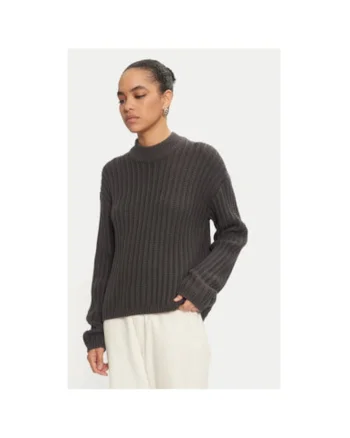 Pulover dama,  304752094, Bumbac/Acril, Negru, Negru