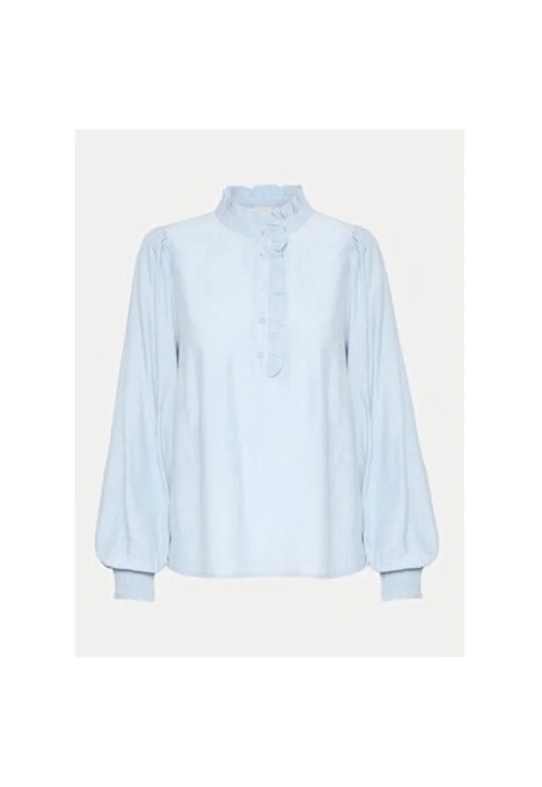 Bluza dama,  304752131, Poliester/Viscoza, Albastru, Albastru