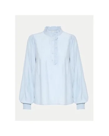 Bluza dama,  304752131, Poliester/Viscoza, Albastru, Albastru