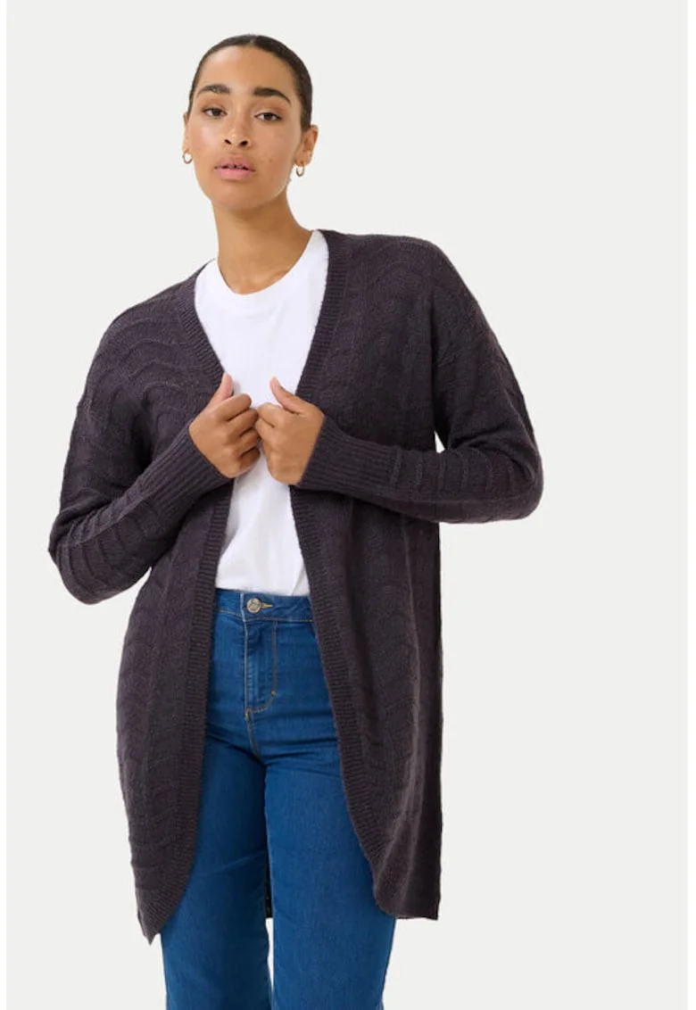 Cardigan dama,  304751714, Acril/Bumbac, Negru, Negru