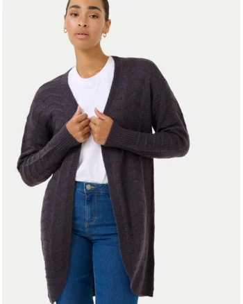 Cardigan dama,  304751714, Acril/Bumbac, Negru, Negru