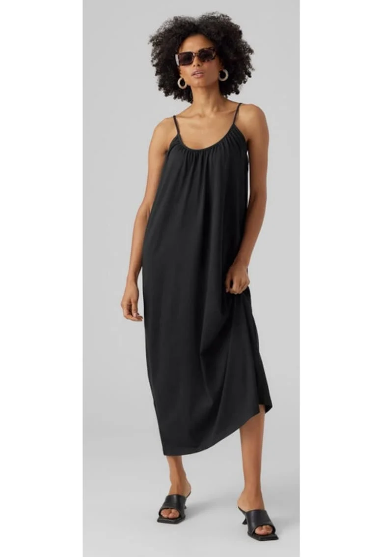 Rochie,  12948, Bumbac/Poliester, Negru