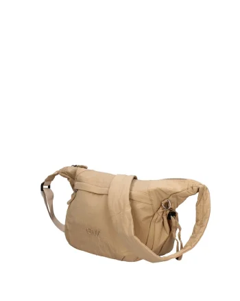 Geanta din material textil cu bareta de umar si buzunare laterale ajustabile Coralia Pro, Maro cafeniu