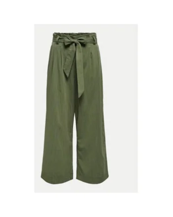 Pantaloni dama,  304790980, Viscoza/Poliester, Verde, Verde