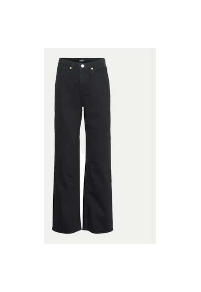 Blugi dama,  304509278, Bumbac/Bumbac, Negru, Negru