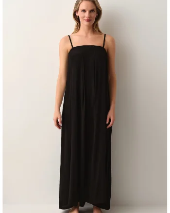 Rochie maxi lejera pentru plaja, Negru