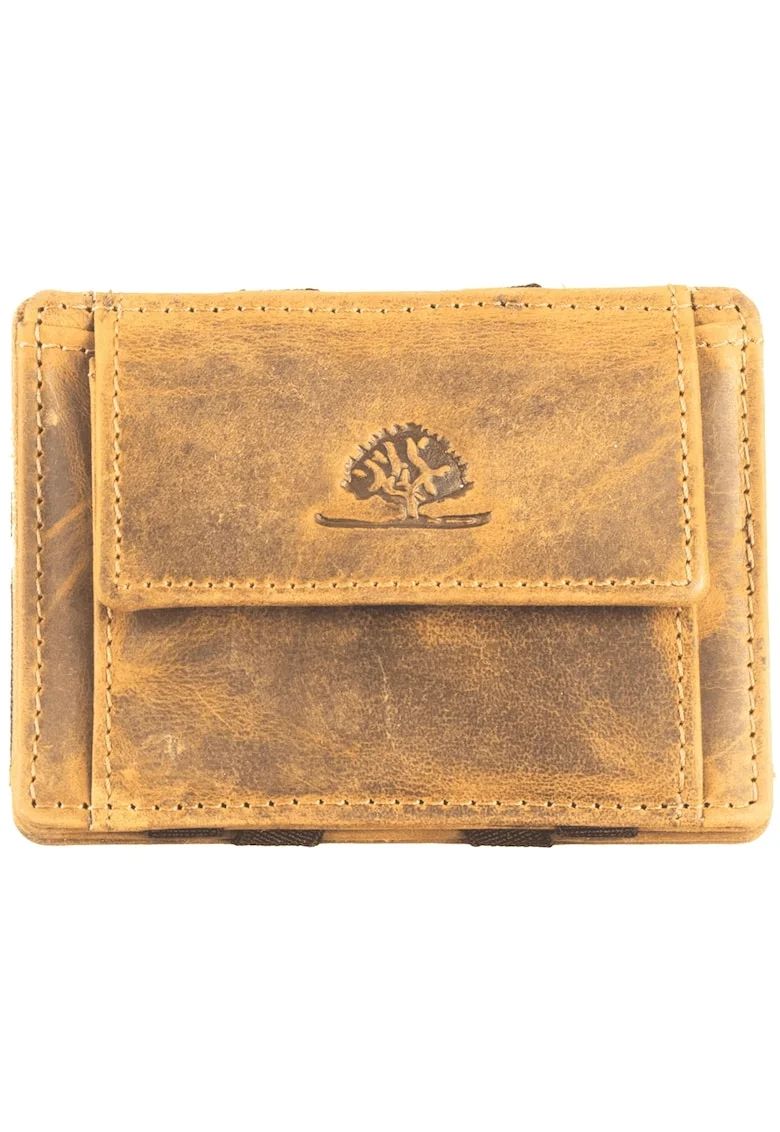 Portofel dama piele naturala 10.5 x 7.5 x 1.5 cm, Vintage RFID,, Bej