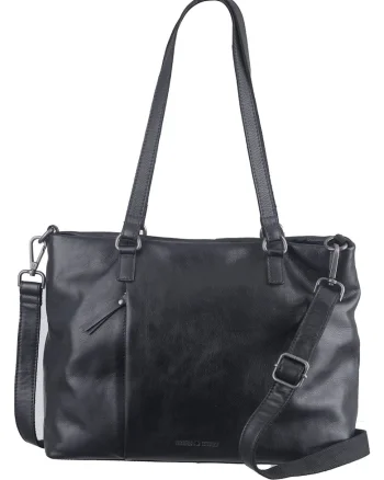 Geanta umar dama piele naturala 38 x 27, Colombiana, dwqf, Negru, 38 x 27 x 13 cm