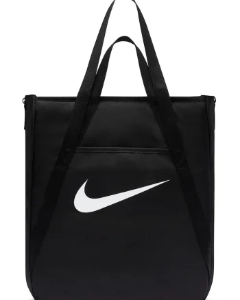 Geanta tote sport cu imprimeu logo, Alb/Negru