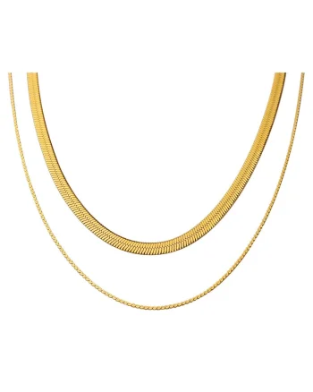 Colier Double French Chain Gold