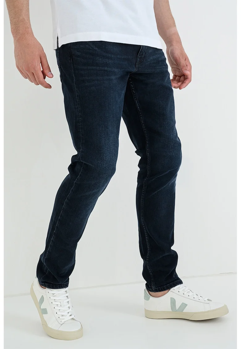 Blugi slim-fit cu design 5 buzunare Oregon, Albastru ultramarin
