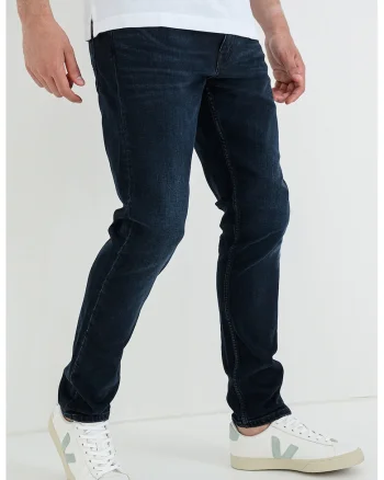 Blugi slim-fit cu design 5 buzunare Oregon, Albastru ultramarin
