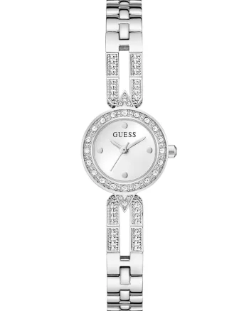 Ceas quartz decorat cu cristale, Argintiu