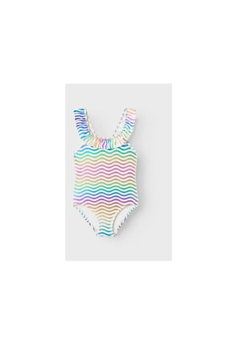 Costum de baie fete,  303523091, Poliamida/Elastan, Verde, Verde