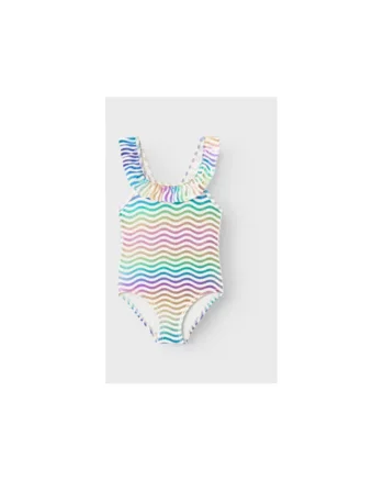 Costum de baie fete,  303523091, Poliamida/Elastan, Verde, Verde
