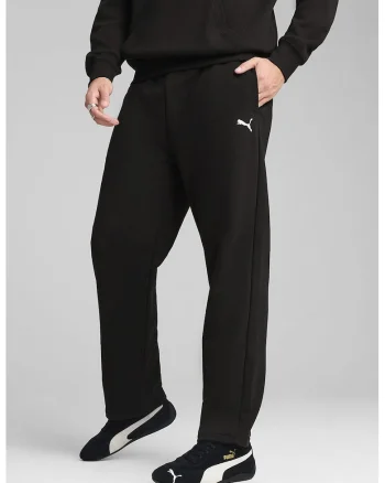 Pantaloni drepti cu snur in talie, Negru