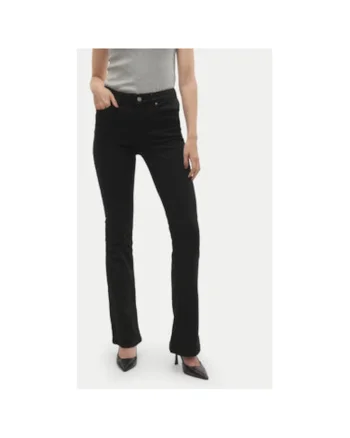 Blugi dama,  304509421, Modal/Poliester, Negru, Negru