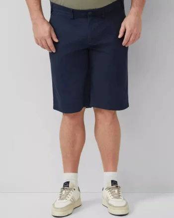 Big Sizes Pantaloni scurti chino, barbati big sizes, Detroit, Relaxed fit, Bleumarin inchis