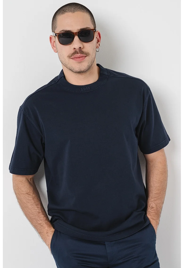 Tricou lejer de bumbac, Albastru ultramarin