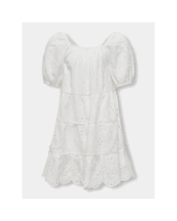 Rochie fete,  82511, Bumbac, Alb