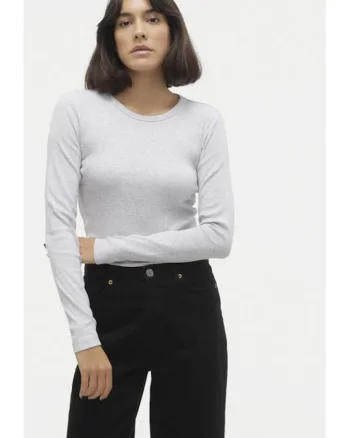 Bluza Chloe 10306897 Gri Slim Fit, Bumbac