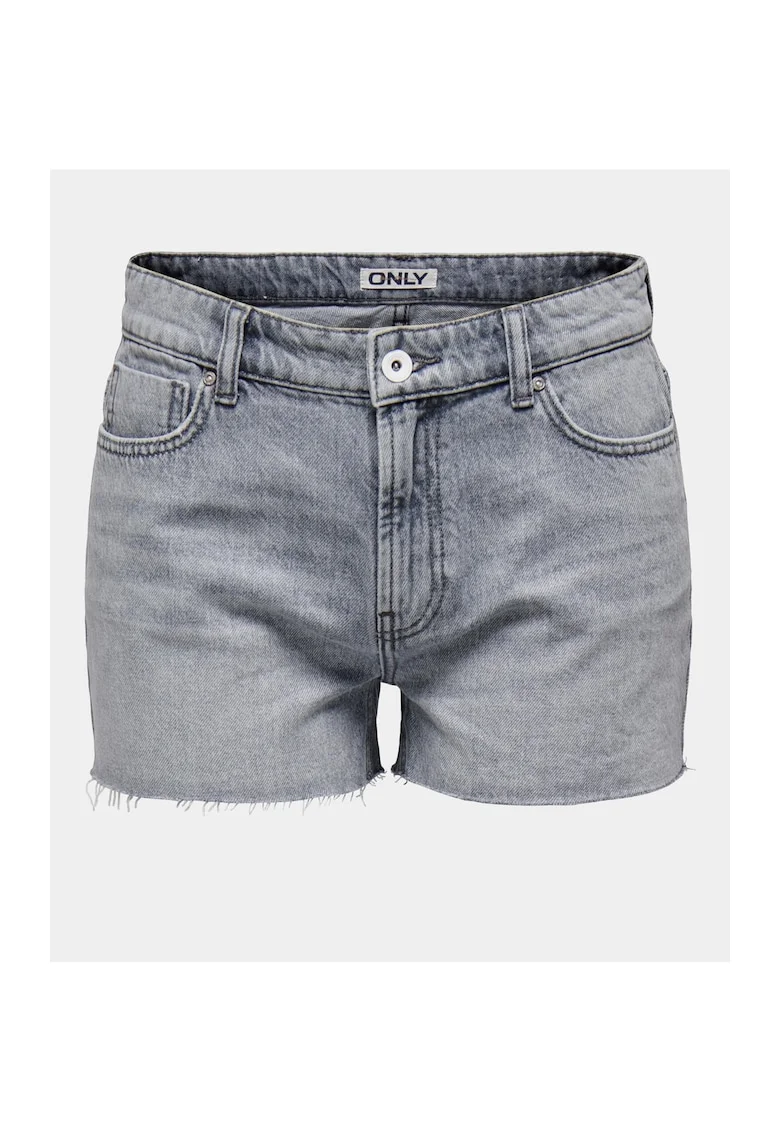 Pantaloni scurti dama,  303602840, Gri, Bumbac